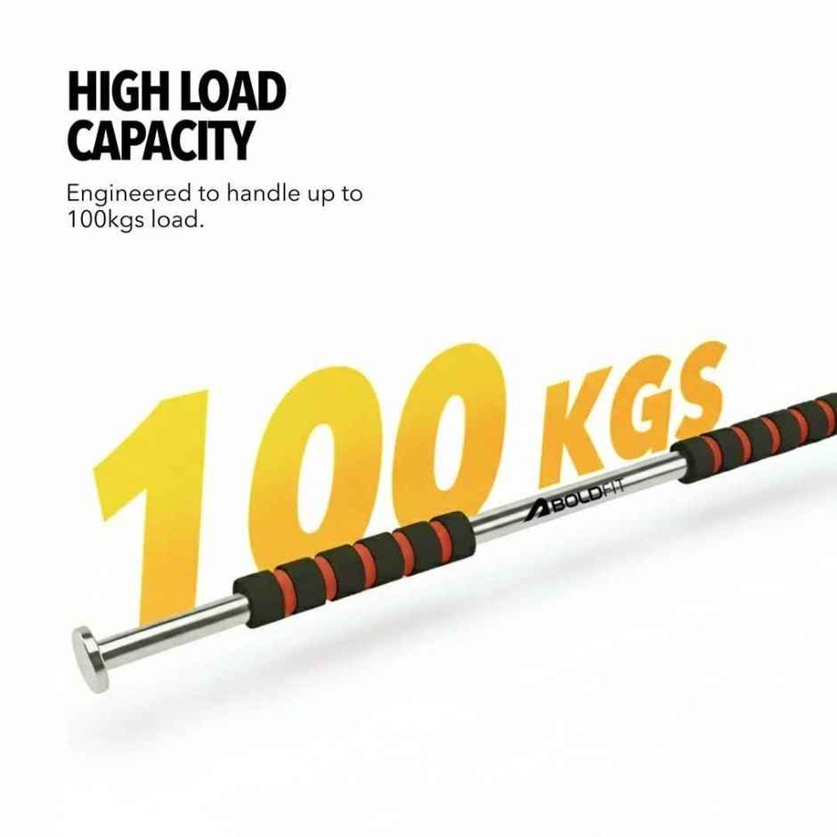 Boldfit Classic Core Pull-Up Bar with Extended Foam
