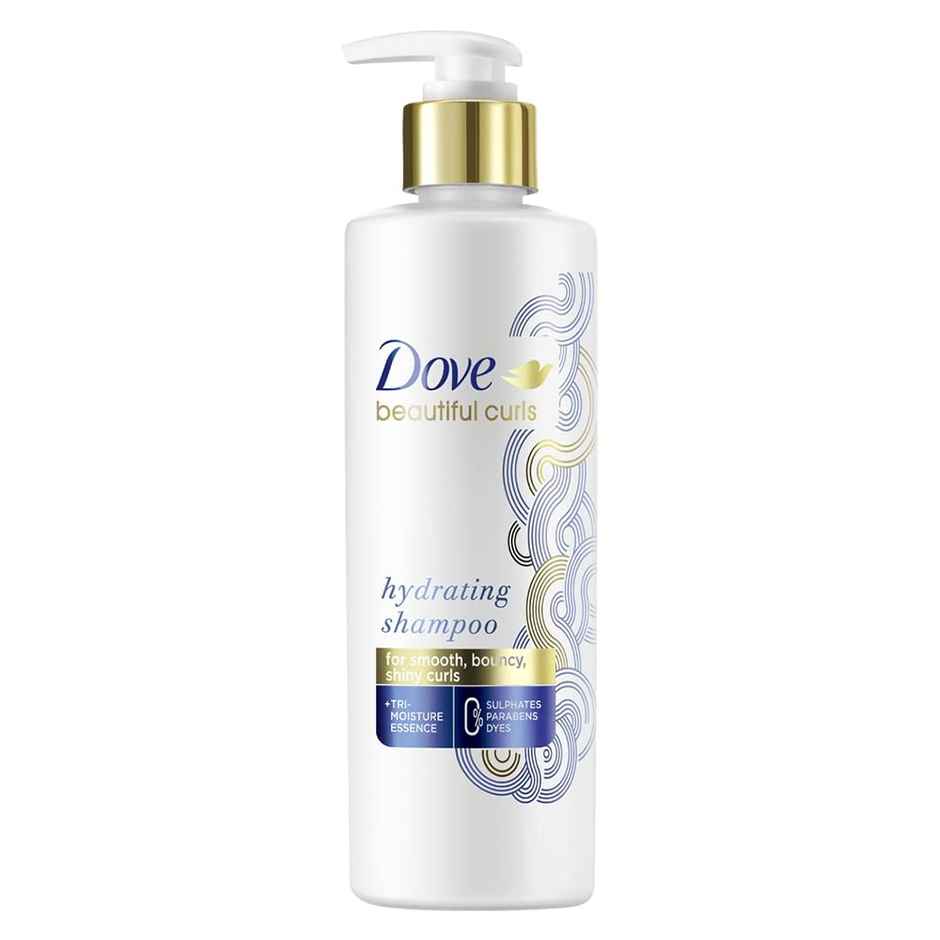 Dove Beautiful Curls Sulphate Free Hydrating Shampoo No Parabens & Dyes Made For Curly Hair