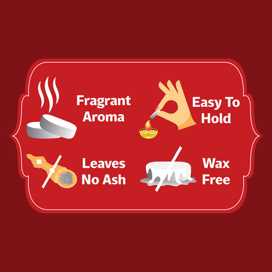 Sankalp Camphor - Infused With Bhimseni | Mangaldeep