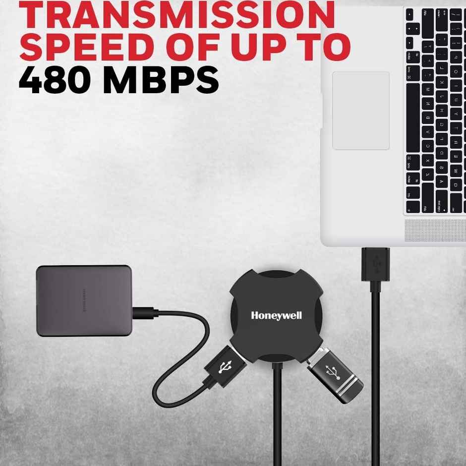 Honeywell 4 Port Usb Non-Powered Hub 2.0