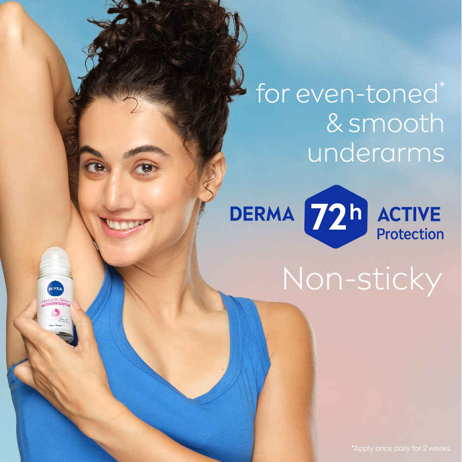 Nivea Natural Glow Even-toned & Smooth Skin 72h Protection Roll On