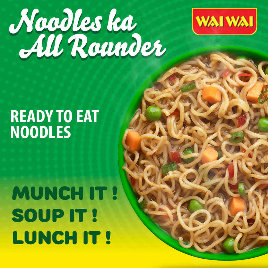 Wai Wai Ready to Eat Noodles, Chicken Masala Pack | 6 in 1 Combo