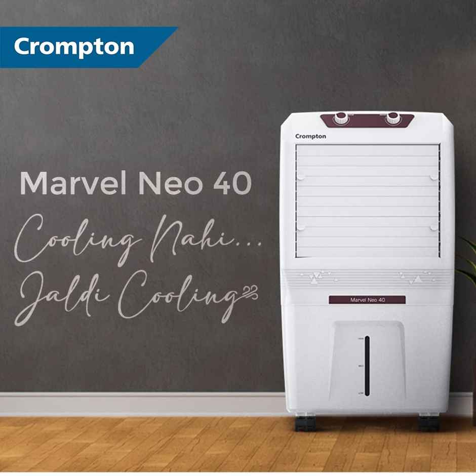 Crompton Marvel Neo 40 Litre Personal Air Cooler for home | 4-way Air Deflection