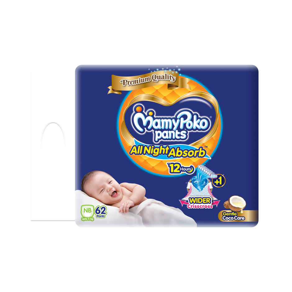 Mamypoko All Night Absorb Pant Style Diaper | XS | 62 pcs
