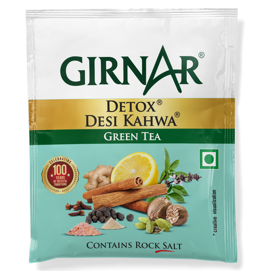 Girnar Desi Kahwa Detox Green Tea Combo
