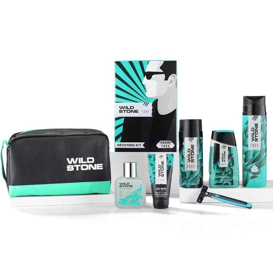 Wild Stone Edge Grooming Kit With Free Razor | Premium Grooming