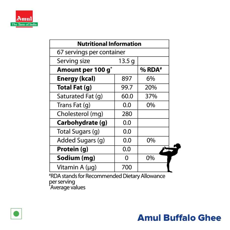 Amul Buffalo Ghee Pack