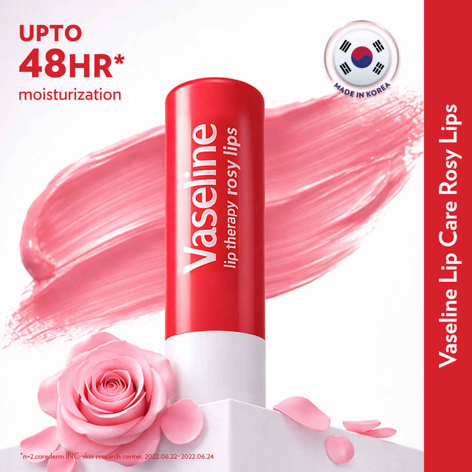 Vaseline Lip Care Rosy Lips Tinted Lip Balm with Almond Oil & Rose Extract
