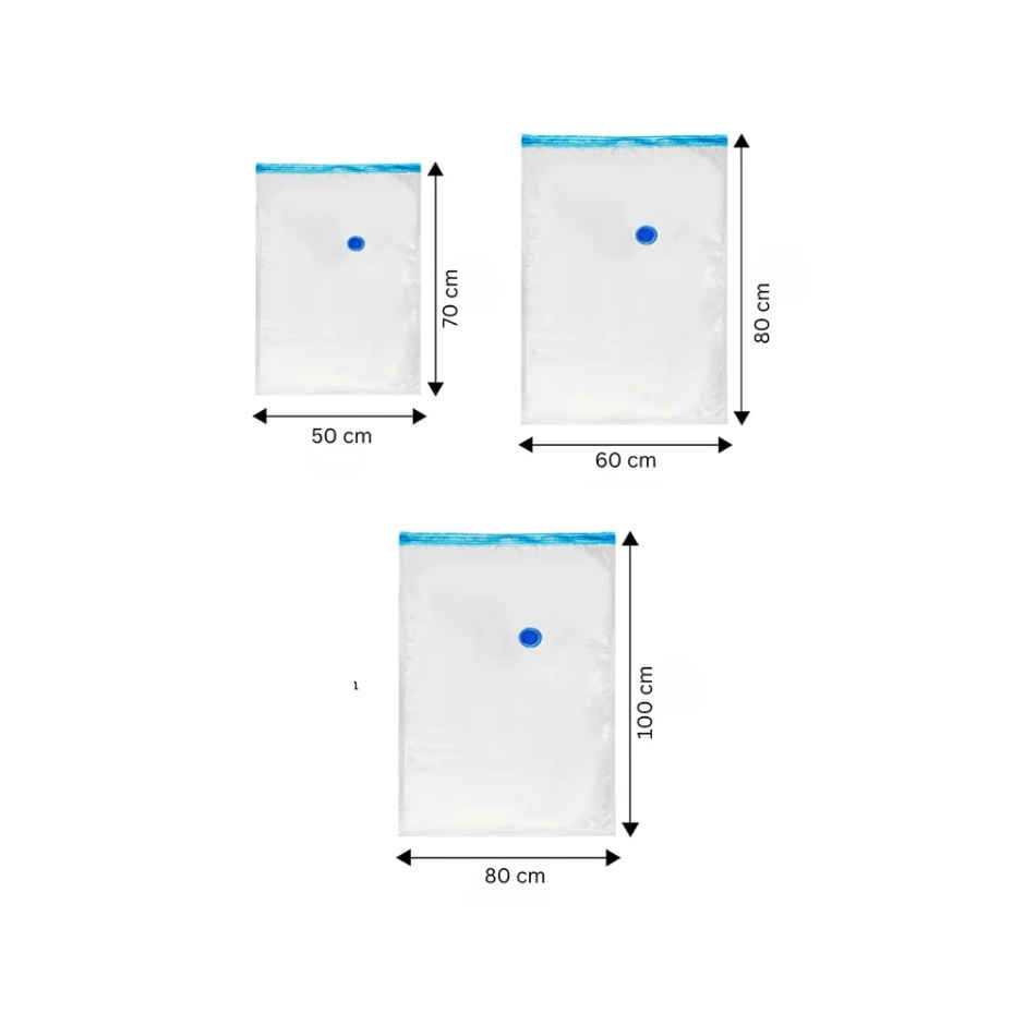 Zedak Plastic Vacuum Storage Bags With Pump