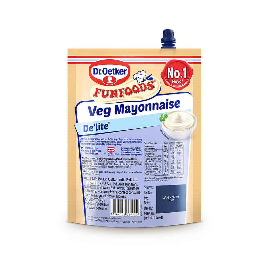 Dr. Oetker Fun Foods Veg Mayonnaise De'lite