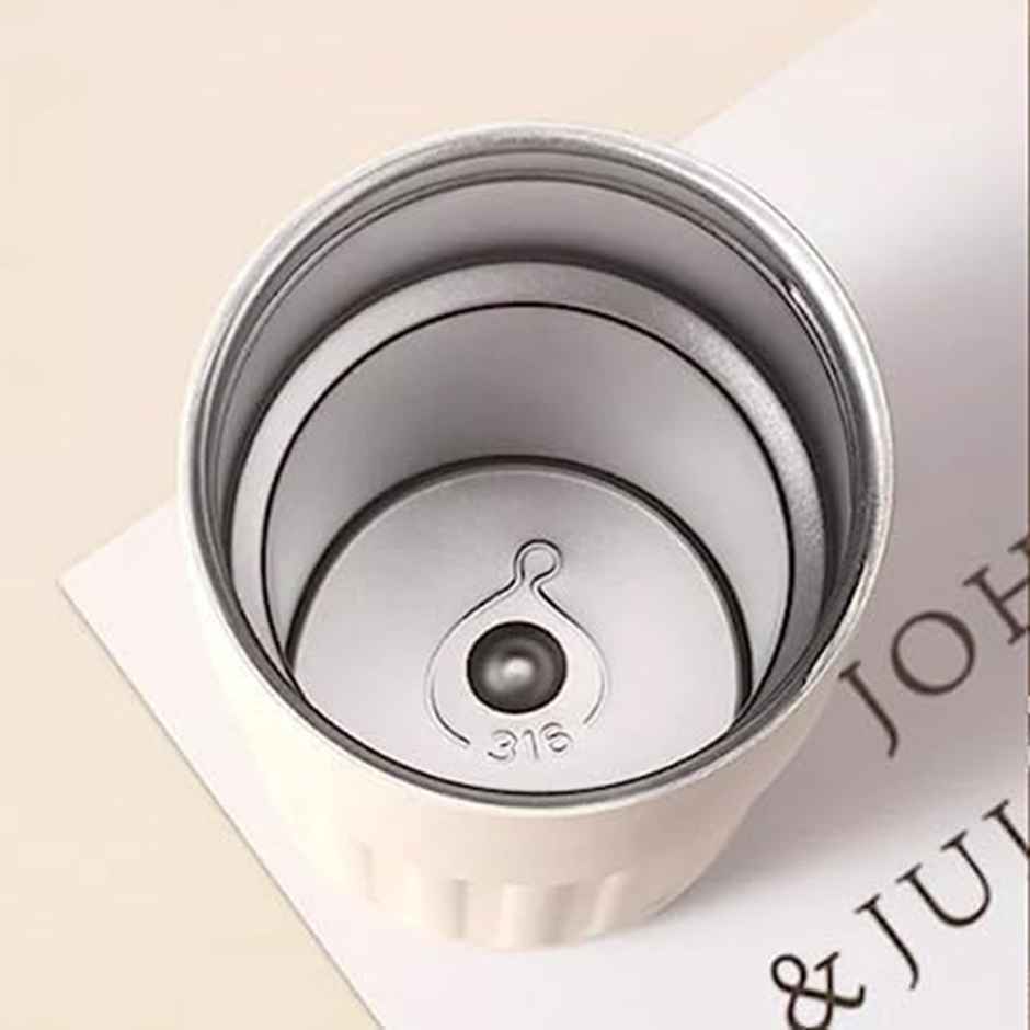 Lifelong Insulated Stainless Steel Coffee Mug with Lid | Light Brown - 480 ml