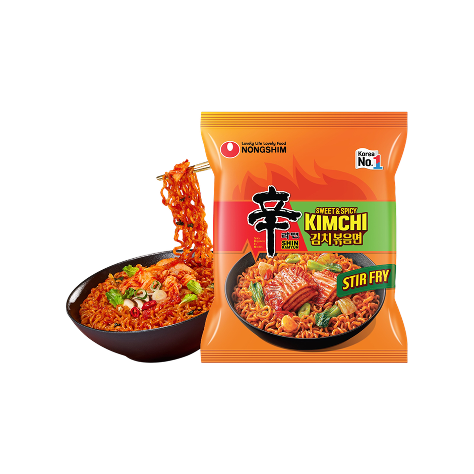 Nongshim Kimchi Shin Ramyun Stir Fry Instant Noodles