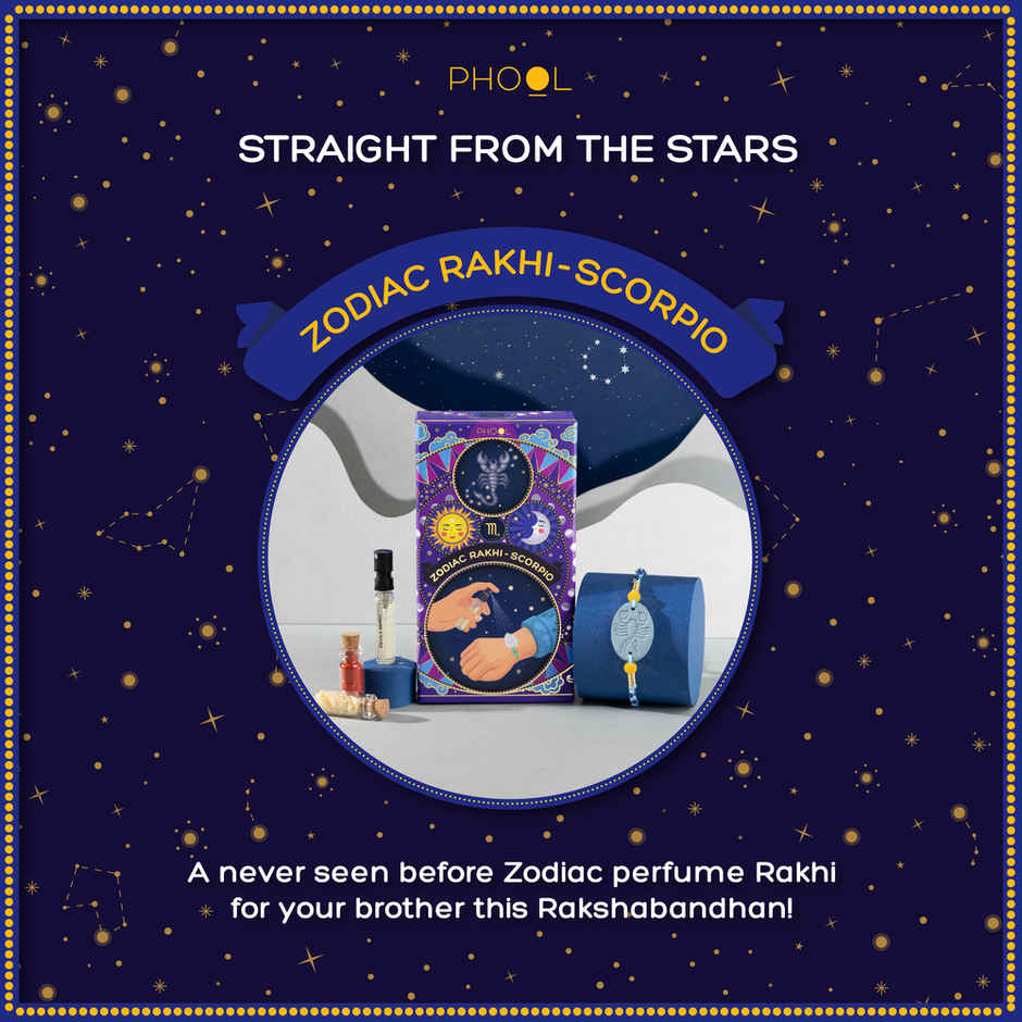 Zodiac Scorpio Rakhi for Brother (Phool)