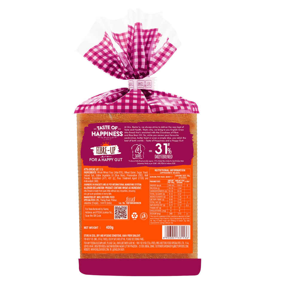 English Oven Zero Maida Atta Bread | High Fibre