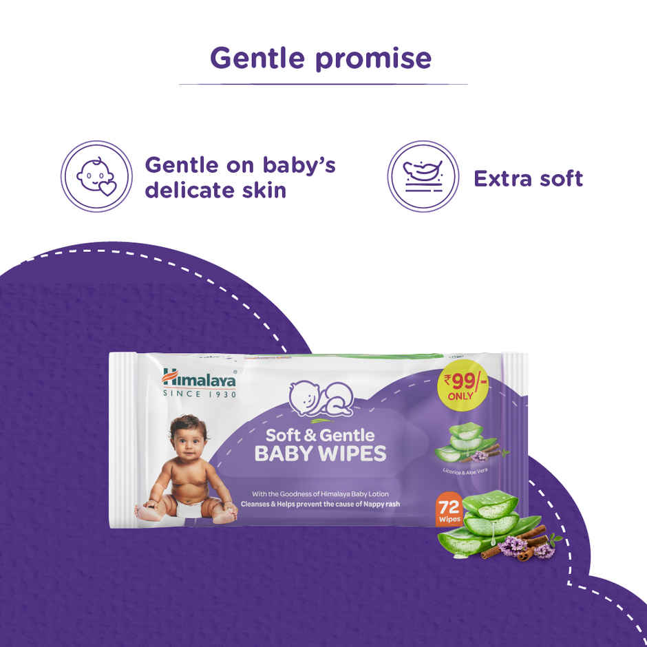Himalaya Soft and Gentle Baby Wipes