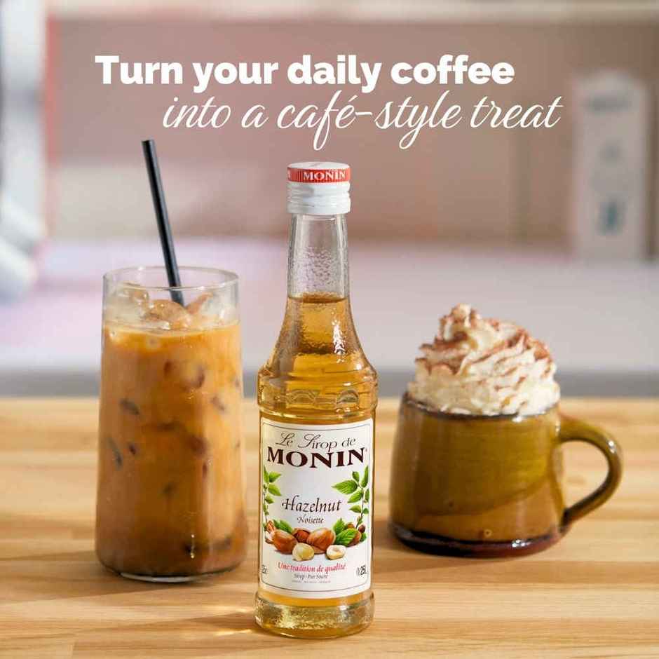 Monin Hazelnut Syrup For Coffee, Shakes And Mocktails