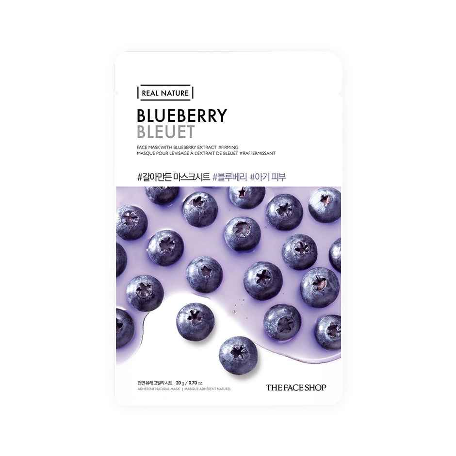 The Face Shop Real Nature Blueberry Face Mask