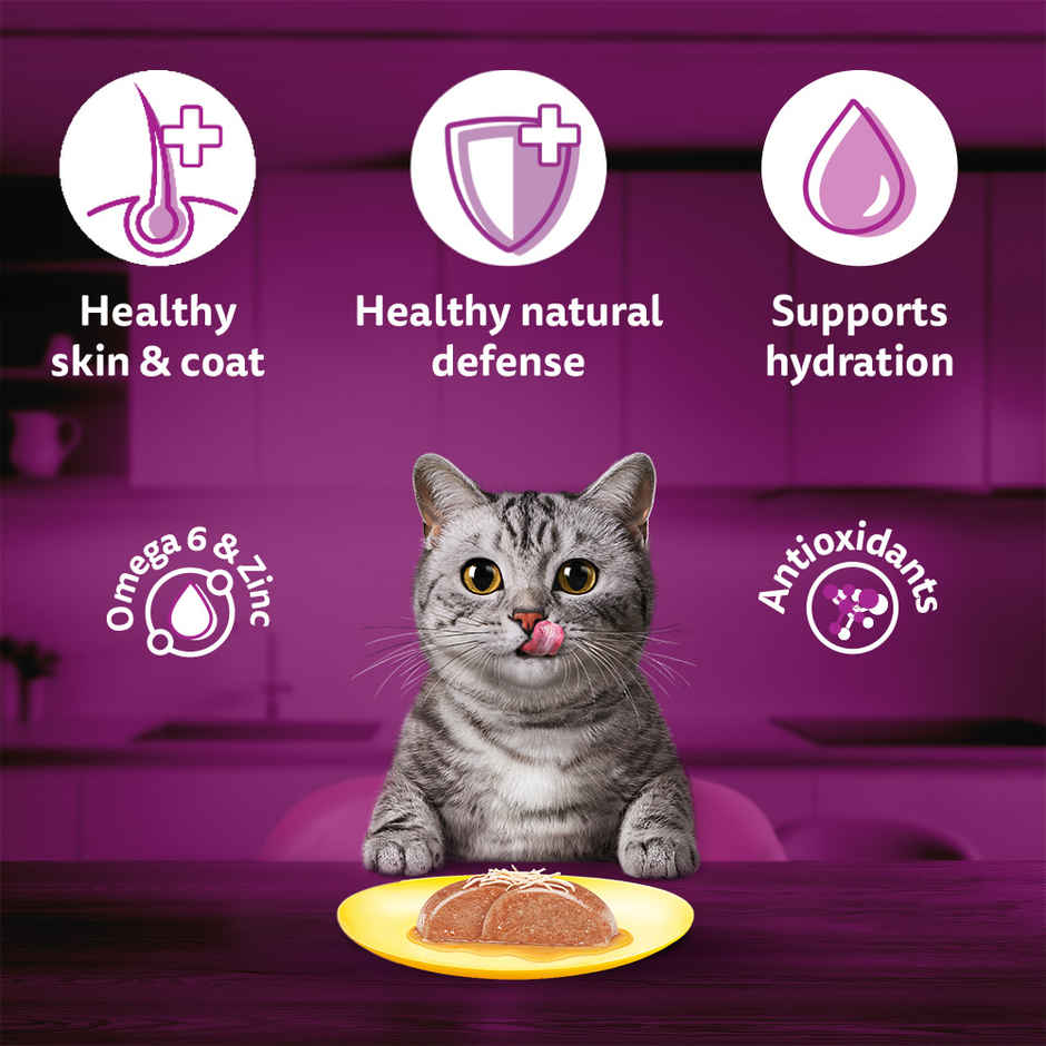 Whiskas Adult Wet Cat Food Tuna and Chicken in Jelly