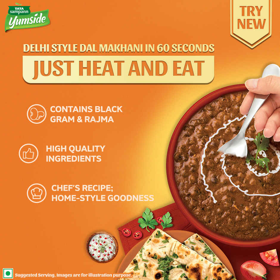 Tata Sampann Yumside Delhi Style Dal Makhani - Ready to Eat
