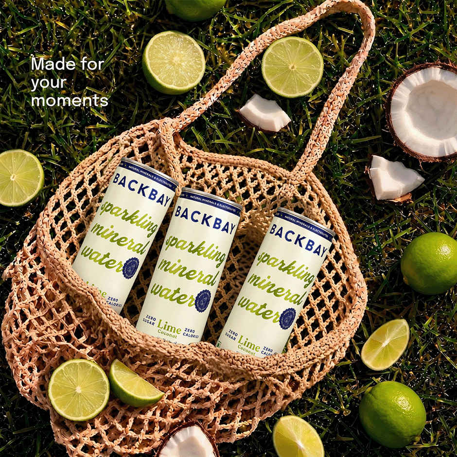 Backbay Lime Coconut Sparkling Mineral Water