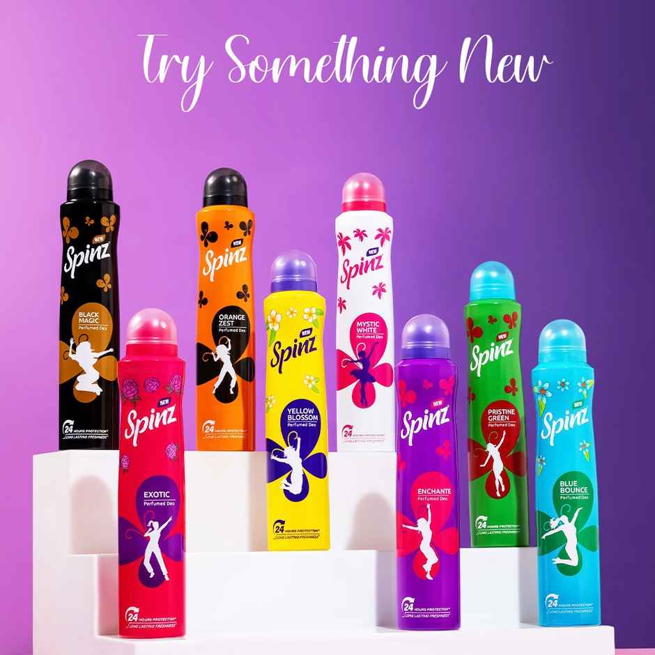 New Spinz Enchante Perfumed Deo for Women With International Fragrances