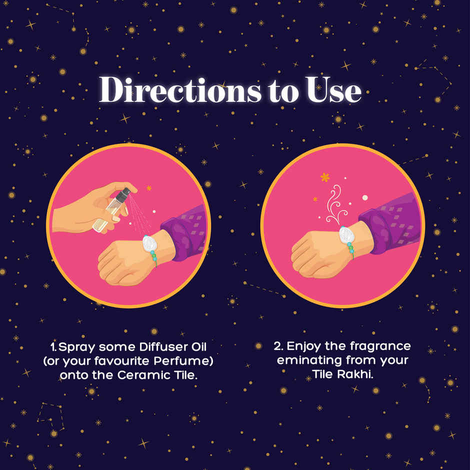 Zodiac Libra Rakhi for Brother (Phool)