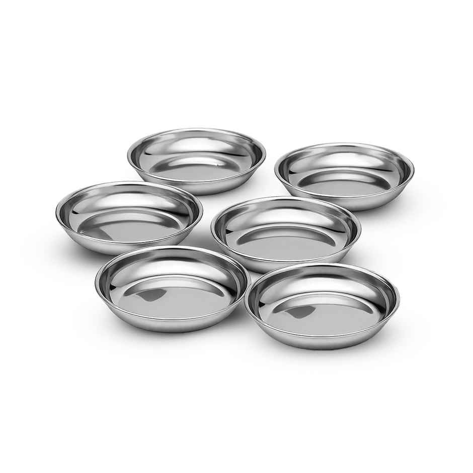 Wonderchef Venice Halwa Plate Set | Stainless Steel