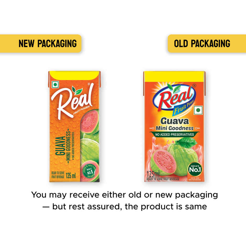 Dabur Real Fruit Power Guava Juice | Tangy & Fruity