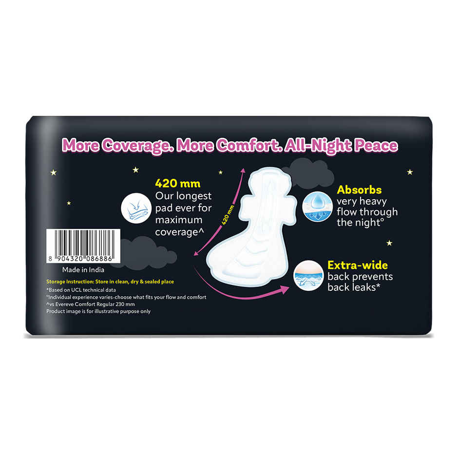 Evereve Comfort Nights Sanitary Pads 3XL | 420 mm