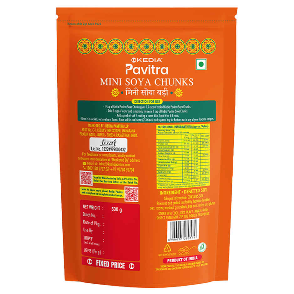 Kedia Pavitra Mini Soya Chunks
