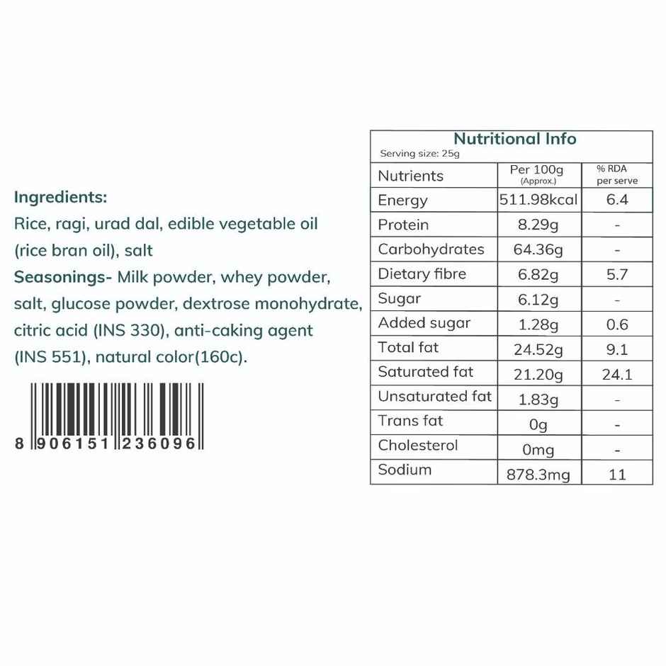 Snackible Cheese Dosa Khakhra | Millet Snack