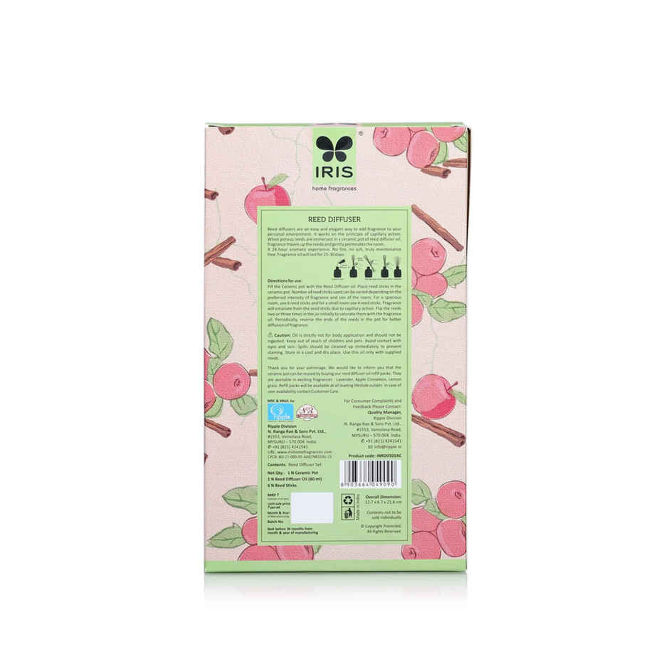 IRIS Apple Cinnamon Reed Diffuser Set | Reed Diffuser Gift Sets
