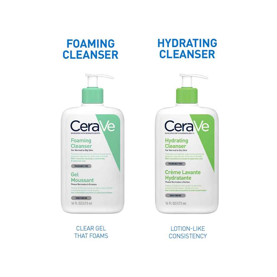 CeraVe Foaming Cleanser Face Wash For Oily Skin With Ceramides, Dermatologist Recommended