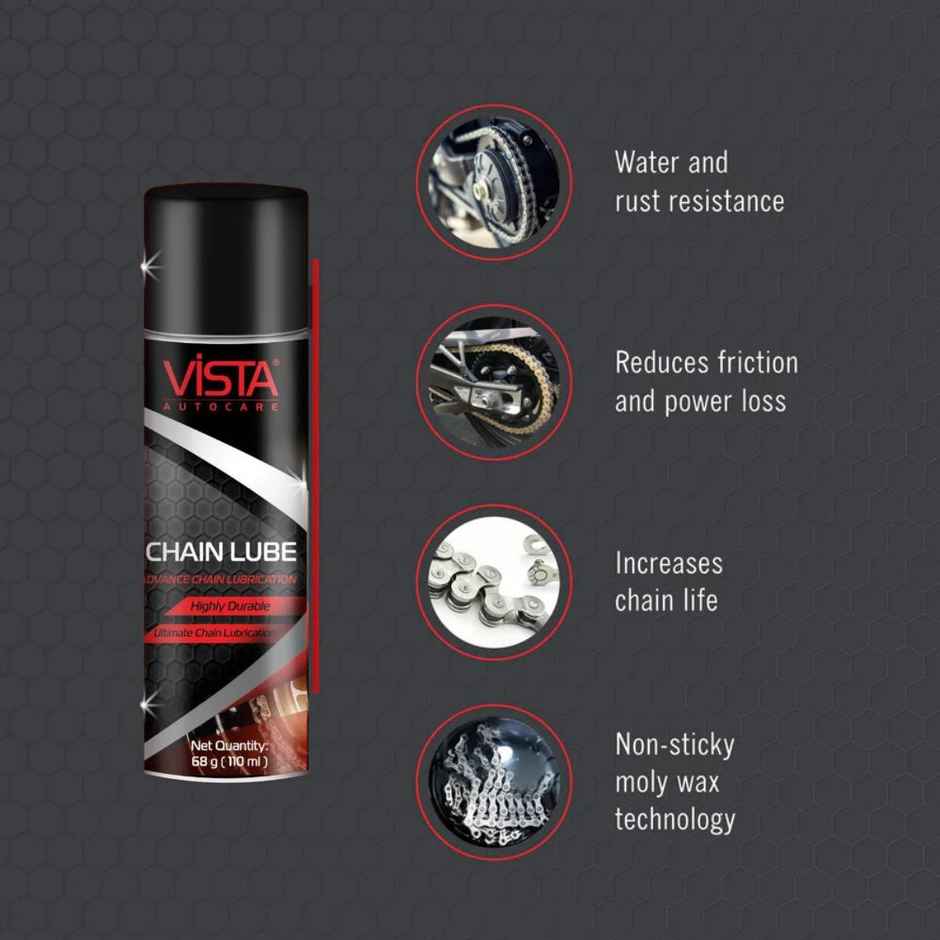 Vista Auto Care Vista Chain Lube | Bike Chain Lube | Chain Lube | Chain Spray