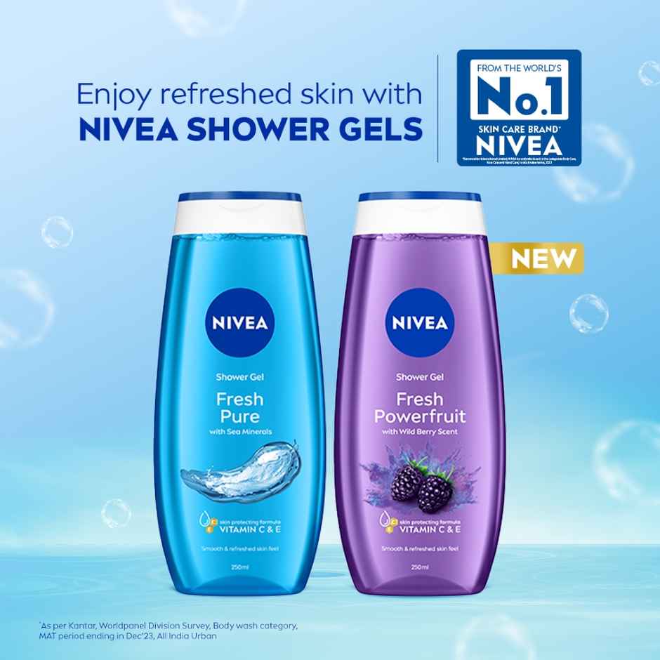 Nivea Shower Gel Power Fruit Fresh Body Wash Combo