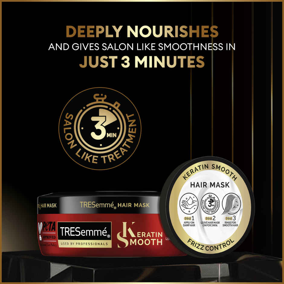 TRESemme Keratin Smooth Anti-Frizz Hair Mask | Smoothening Treatment for Dry Frizzy Hair