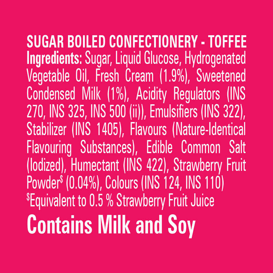 Alpenliebe Gold Cream Strawberry Toffee Pouch