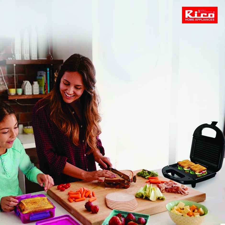 Rico Newly Launched Sandwich Maker 750 W| 105� Open Sandwich Griller