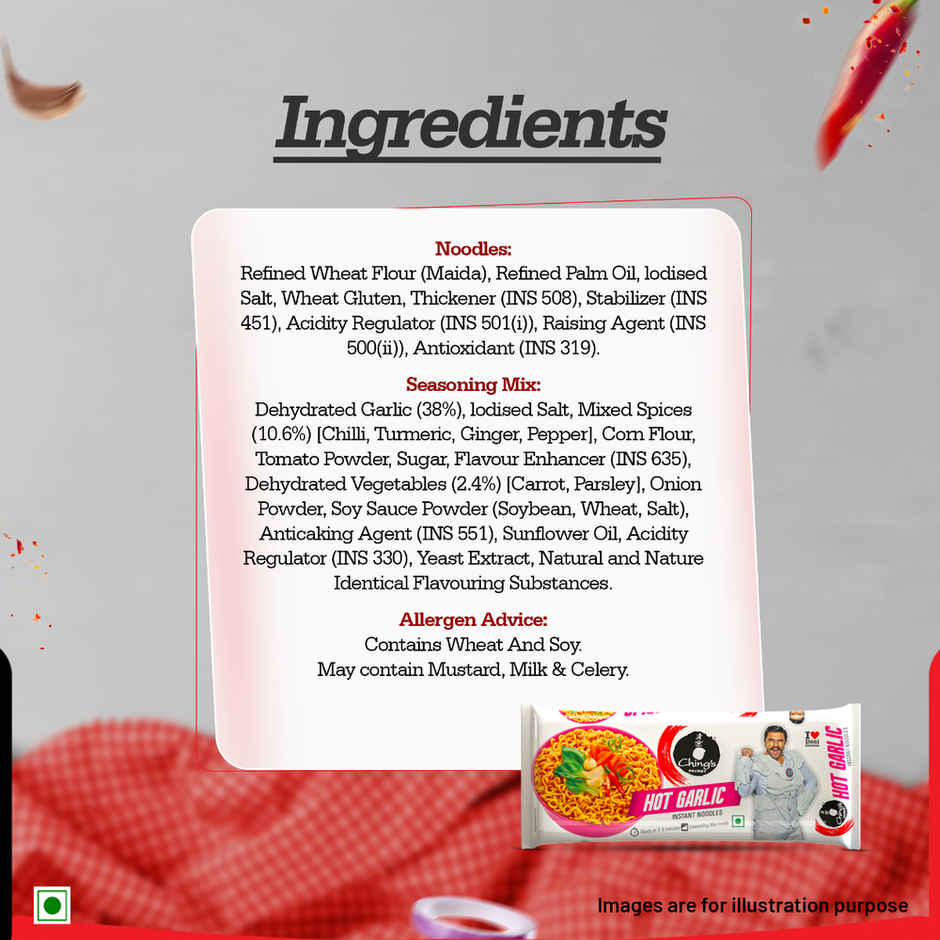 Ching's Secret Hot Garlic Instant Noodles Pouch