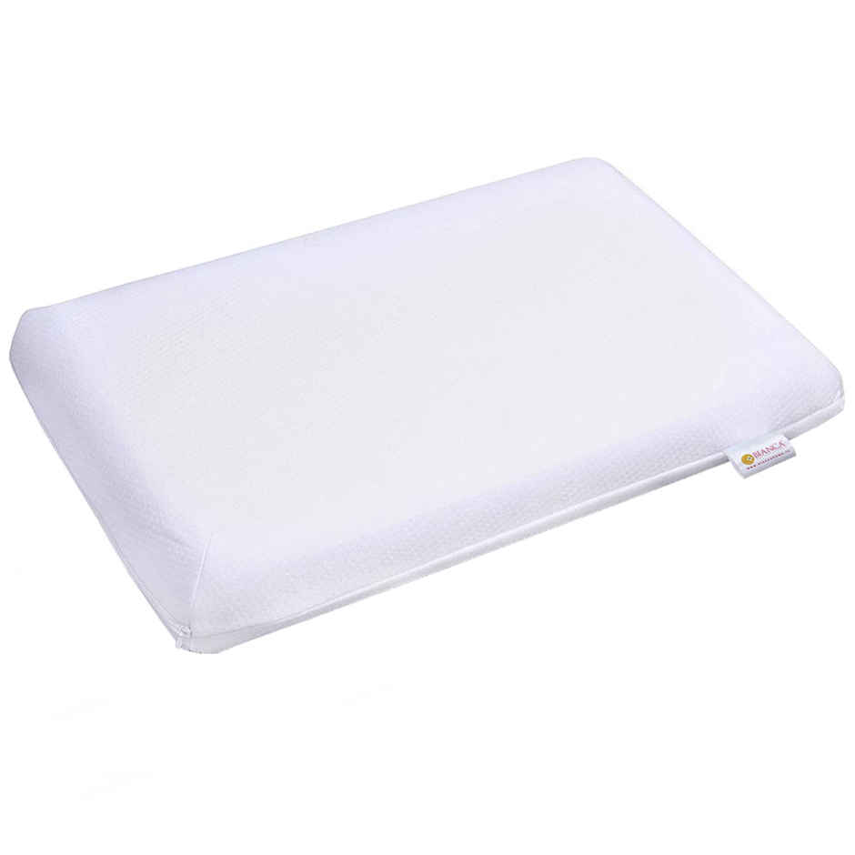 BIANCA Orthopedic Memory Foam Pillow With Bamboo Fabric Removable Zipper Cover | White - 18 X 27