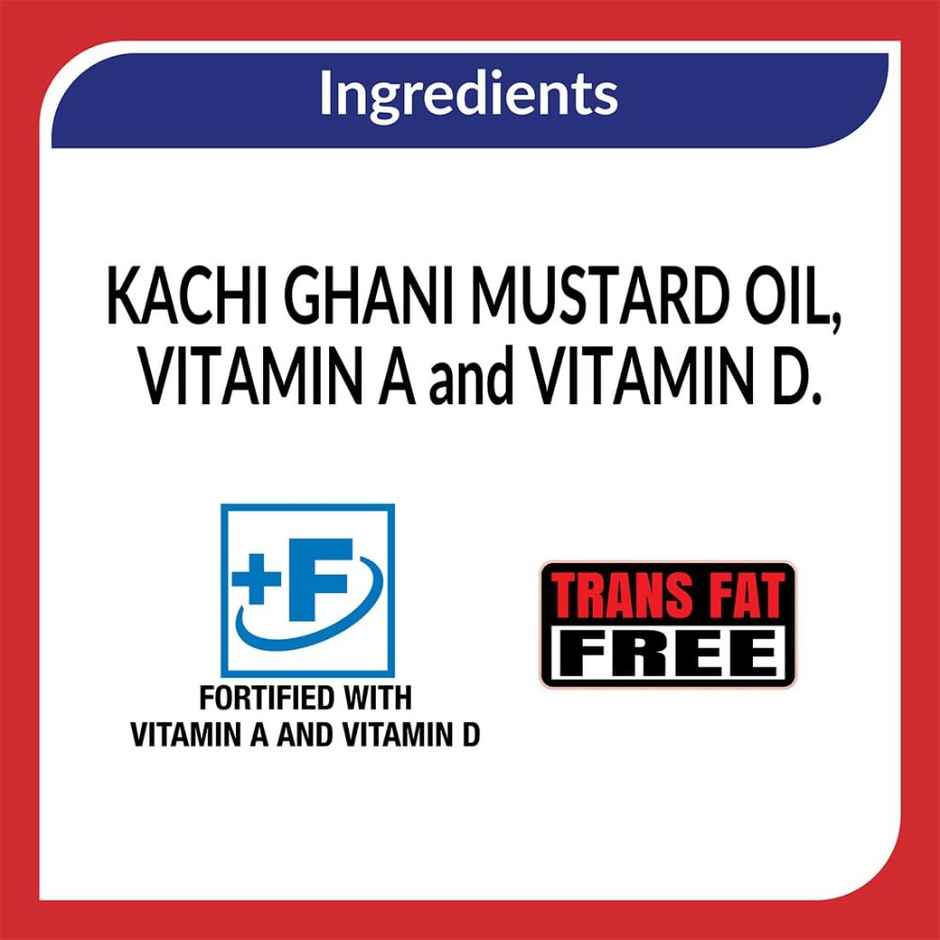 Gagan Kachi Ghani Mustard Oil 5L (Jar)