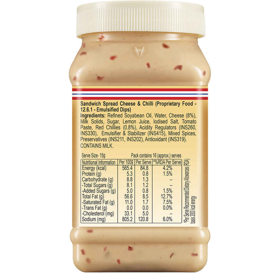 Dr. Oetker FunFoods Veg Cheese & Chilli Sandwich Spread