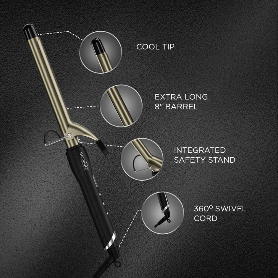 Ikonic Curling Tong 25mm, Black