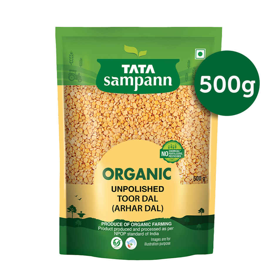 Tata Sampann Organic Unpolished Toor Dal (Arhar Dal)