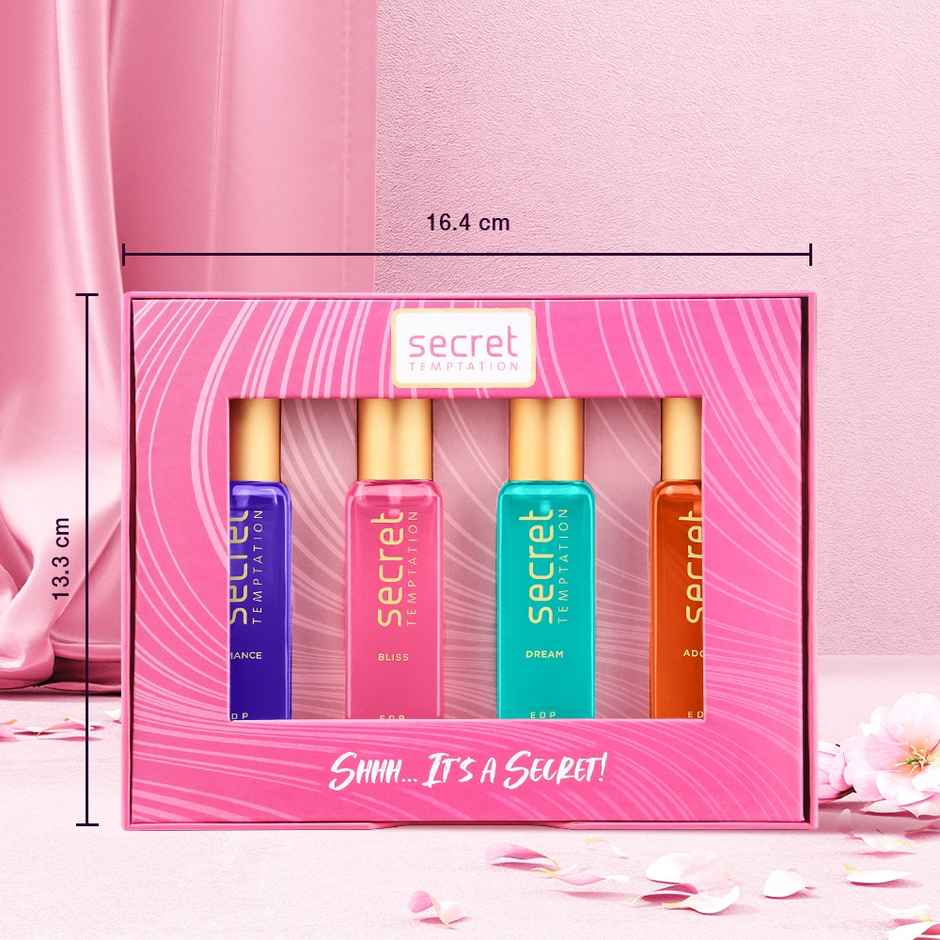 Secret Temptation Mini Perfume Gift Pack of 4 | Fragrance Set