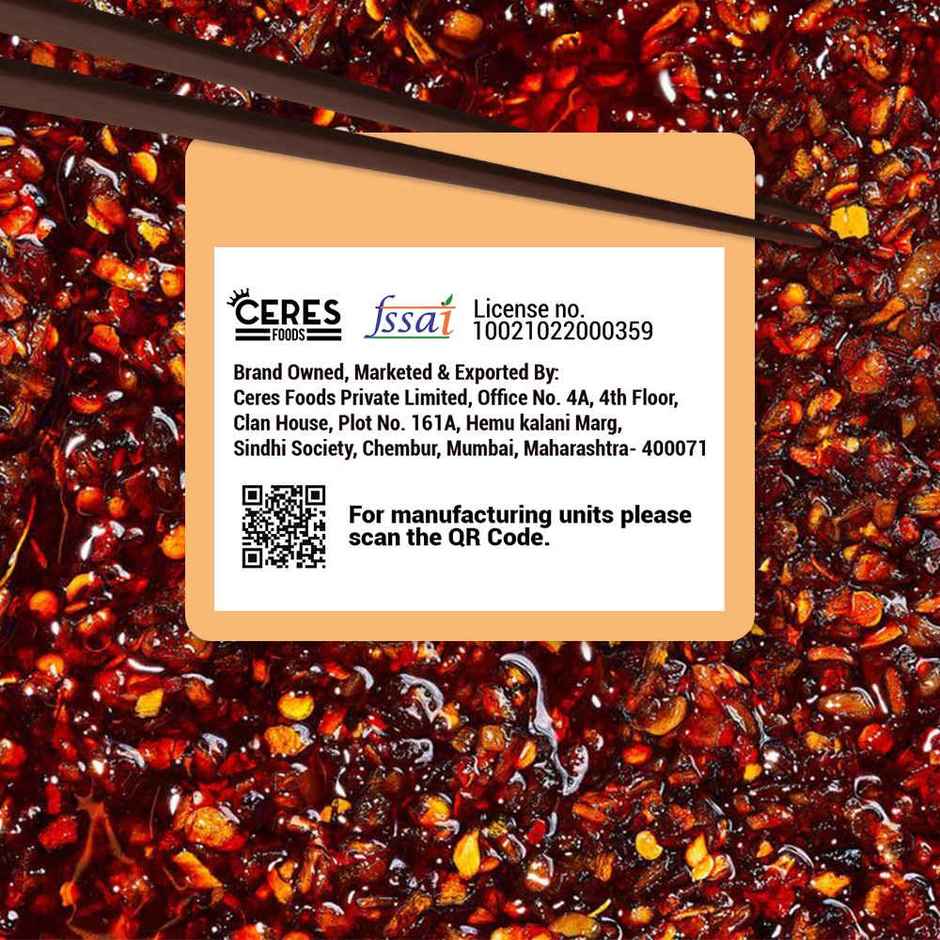 Moi Soi Sichuan Chilli Oil- For Stir Fry Marinade Spread & Dip