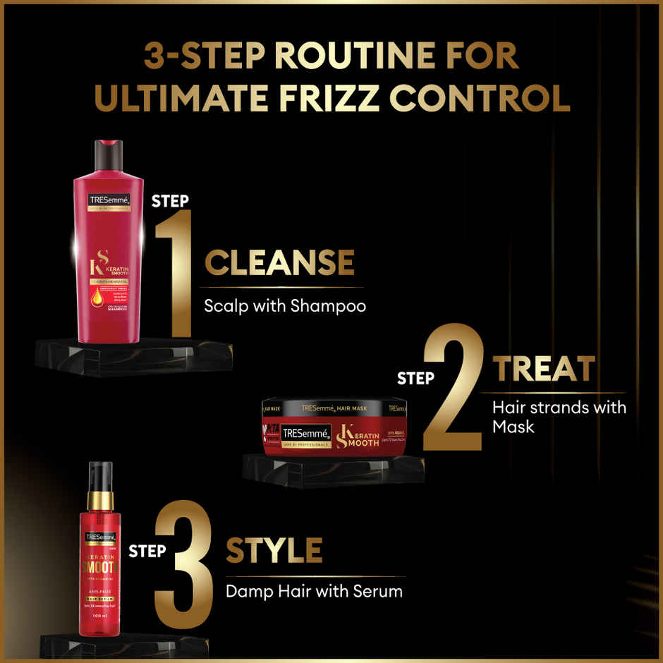 TRESemme Keratin Smooth Anti-Frizz Hair Mask | Smoothening Treatment for Dry Frizzy Hair