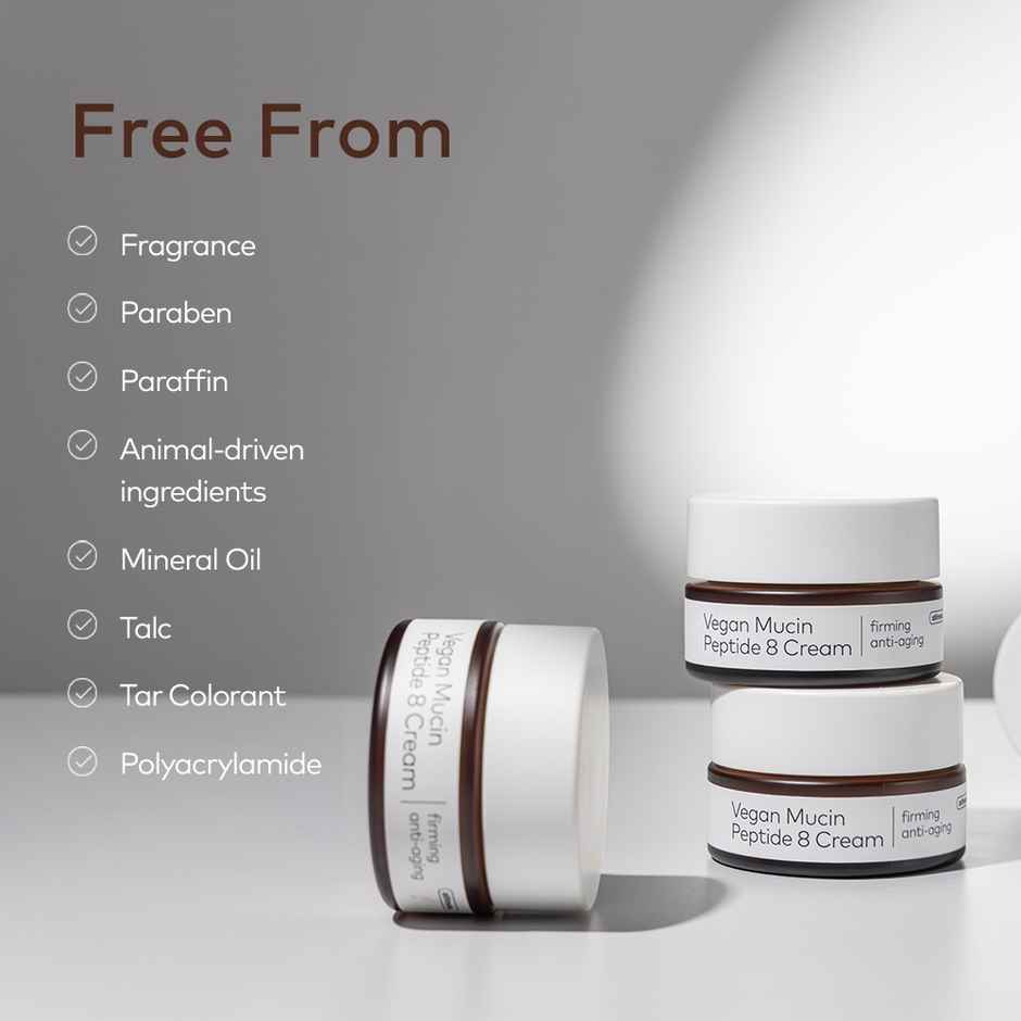 The Face Shop Alltimate Vegan Mucin 8 Peptide Cream - Anti Aging Korean Moisturizer With No Snails