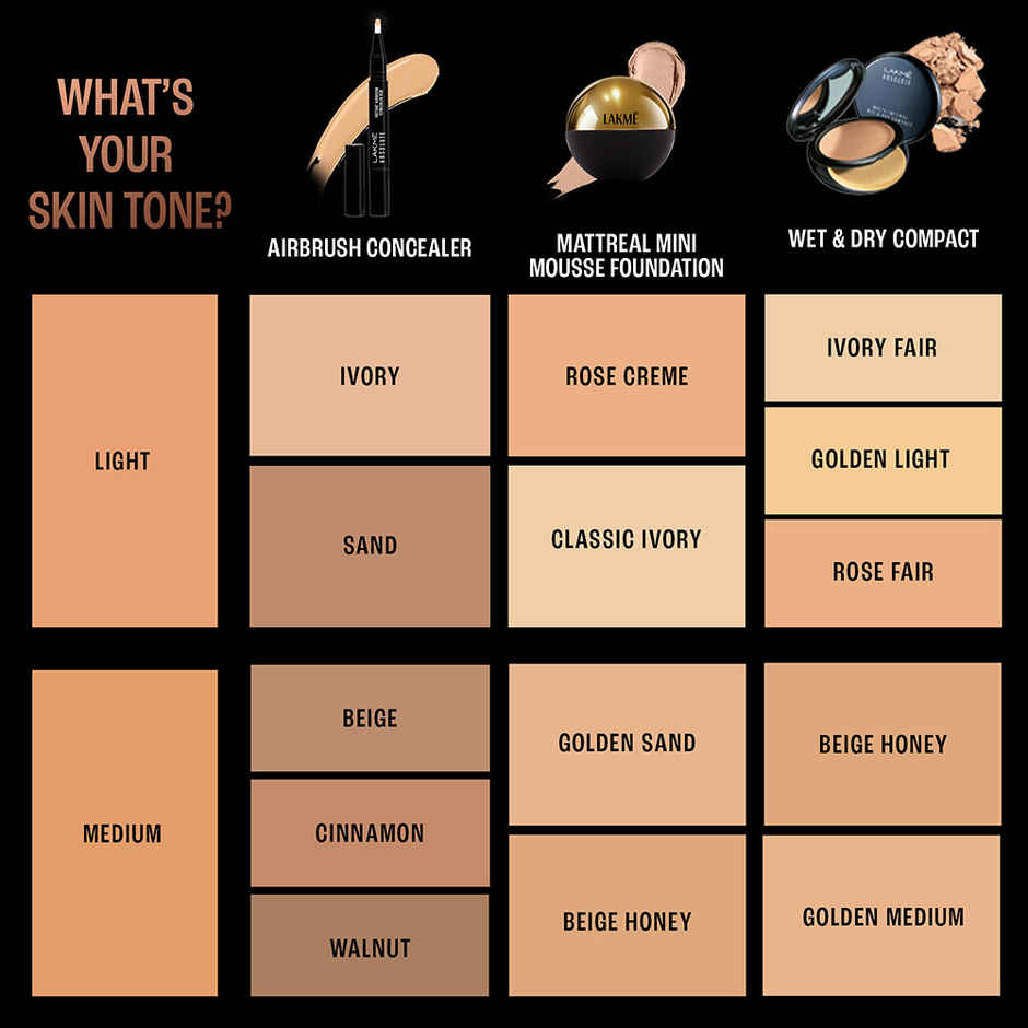 Lakme Xtraordin Airy Mattreal Mousse Gold Med