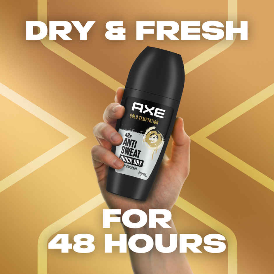 AXE Gold Temptation Antiperspirant Deodorant Roll On For Men